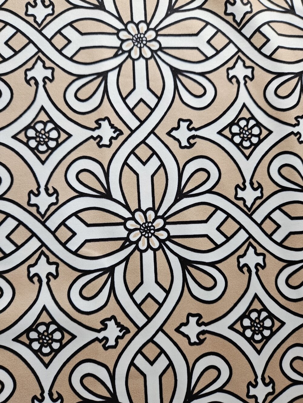 Gretchen Scott Jersey Ruffneck Dress In Piazza Print - Picture 7 of 15